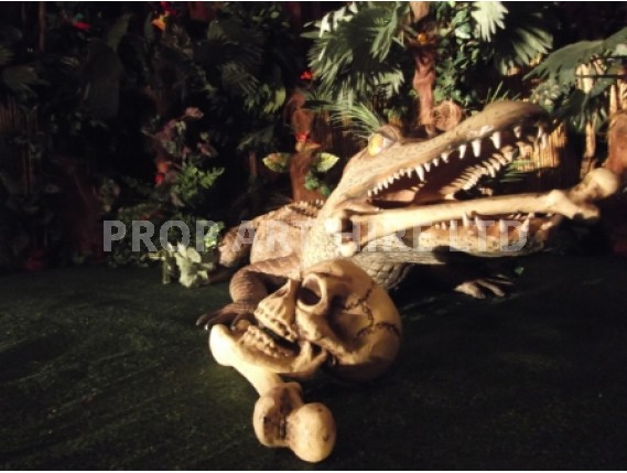 Crocodile at a jungle themed event